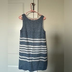 Beach lunch lounge collection linen blend dress with white liner.